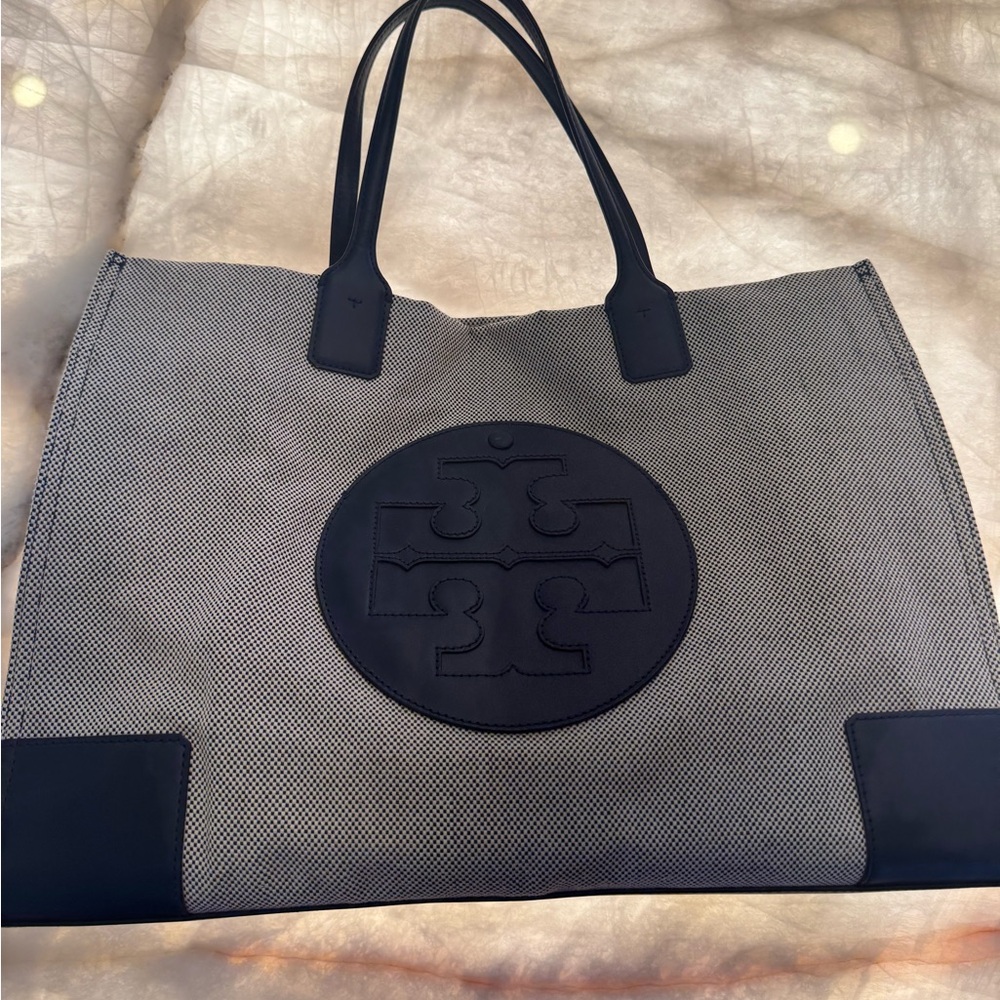 Tory Burch Black and Gray Women's Tote Bag
